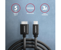 Axagon Kabel BUMM3-CM10AB SPEED Micro-B USB - USB-C 3.2 Gen 1 1 m - 1485430 - zdjęcie 4